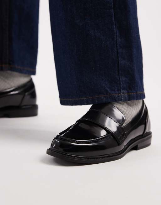 SEQWL Cadilliac penny loafers in black