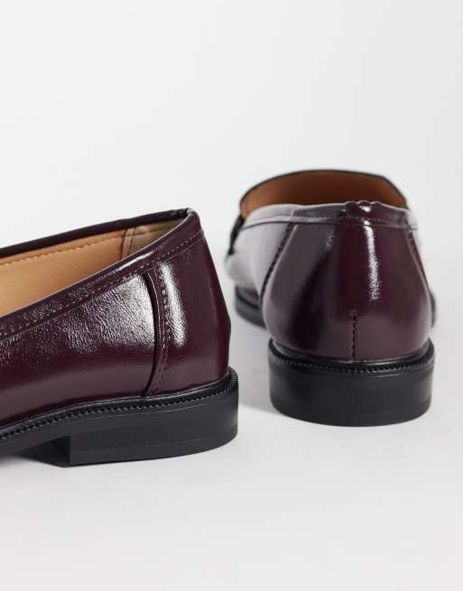 SEQWL Cadilliac penny loafers in cherry, 4 of 4