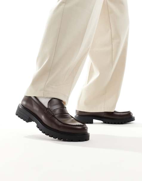 SEQWL – Calvin – Bruna, grova loafers - view 1