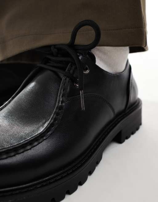 SEQWL - Calvin - Chaussures chunky à lacets - Noir, 3 de 4