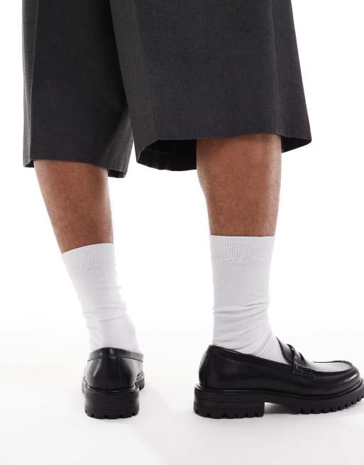 SEQWL – Calvin – Loafer in Schwarz mit dicker Sohle