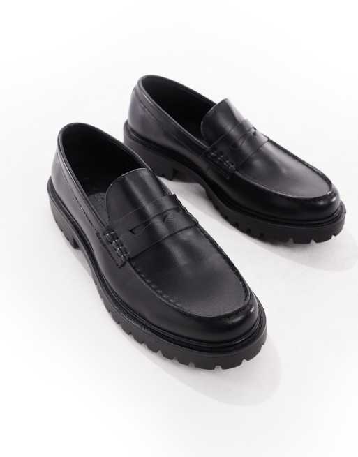 SEQWL Calvin chunky loafers in black