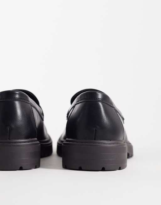 SEQWL Calvin Pier tassel loafers in matte black PU, 4 of 4