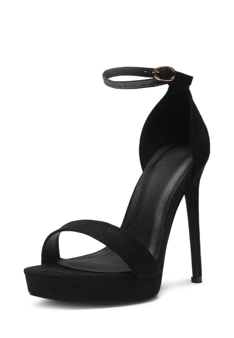 SEQWL Classic platform heeled sandals with strap in black - view 1