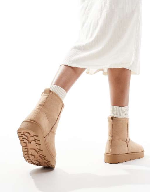 SEQWL cosy ankle boots in sand, 3 of 4
