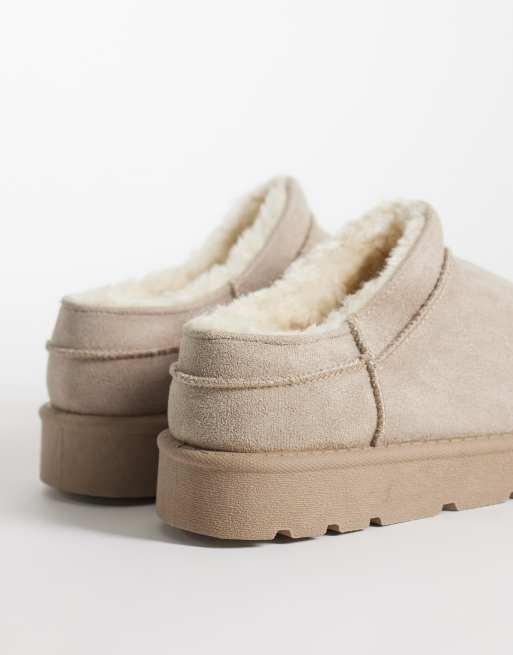 SEQWL cosy micro boots in mushroom, 2 of 4