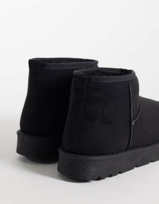 SEQWL cosy mini ankle boots in black, 2 of 4