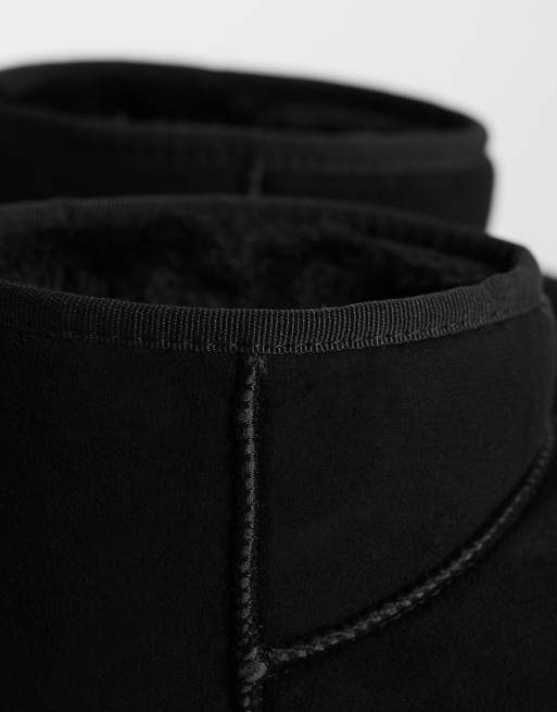 SEQWL cosy mini ankle boots in black, 4 of 4