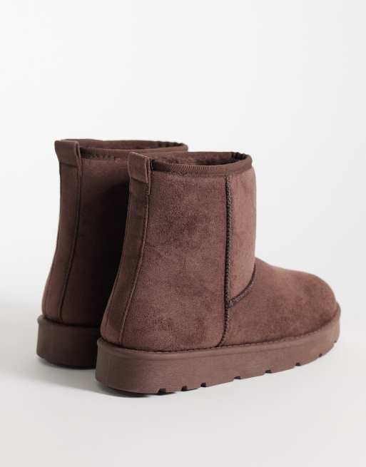 SEQWL cozy ankle boots in brown, 3 of 4