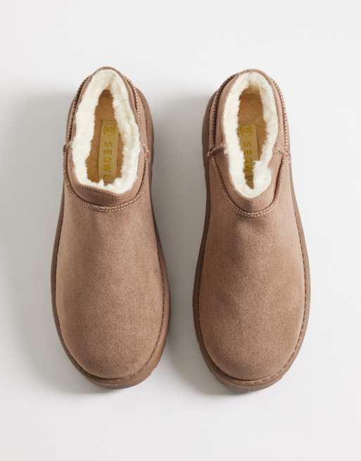 SEQWL cozy microsuede boots in mocha, 4 of 4