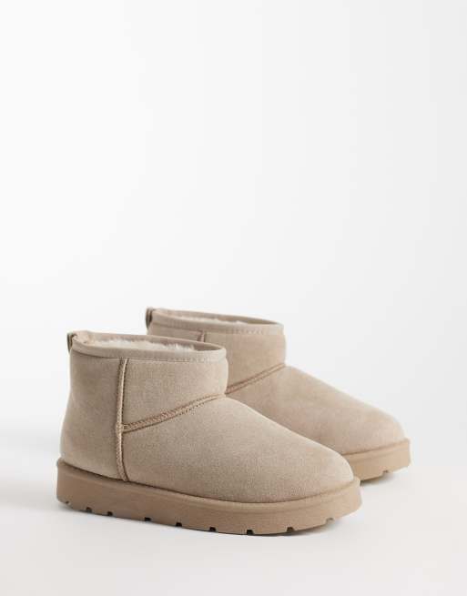 SEQWL cozy mini ankle boots in mushroom, 4 of 4