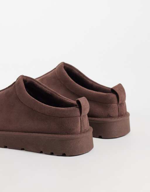 SEQWL cozy mules in chocolate, 4 of 4