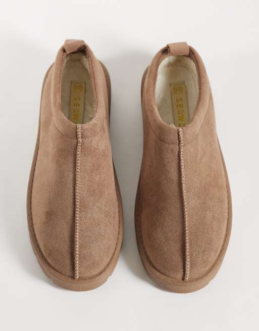 SEQWL cozy mules in mocha, 3 of 4