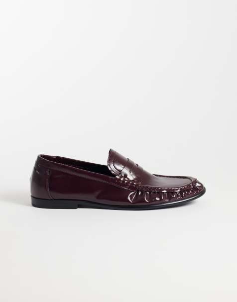 SEQWL Dash mocasines con frunces en rojo cereza - view 1
