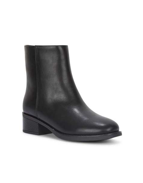 SEQWL Dress ankle booties low block heel elegant warm shoes in black - view 1