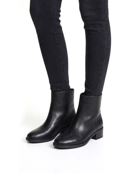 SEQWL Dress ankle booties low block heel elegant warm shoes in black, 3 of 5