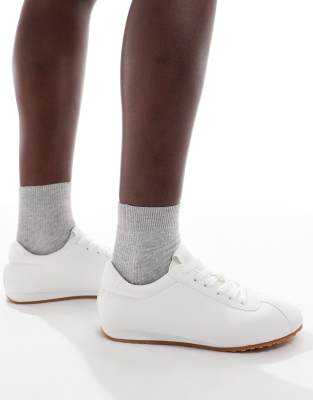 SEQWL - Drifter - Sneaker in White Drench mit Schnürung und Gummisohle-Weiß