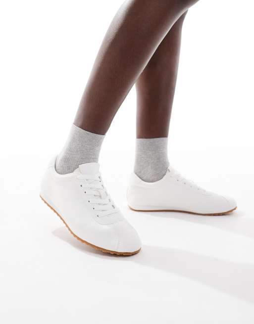 SEQWL – Drifter – Vita sneakers med snörning och gummisula, 4 av 4