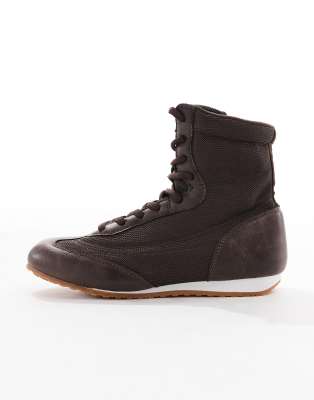 Seqwl Drifters Boxing Boots In Brown