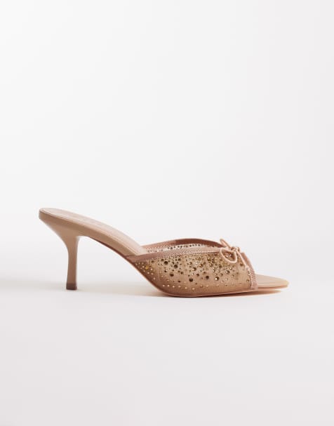 SEQWL Eden heeled sandals in natural - view 1