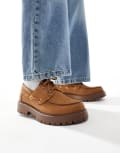 [SEQWL] SEQWL Exton boat shoes with chunky sole in nubuck mustard-Yellow 42 Mustard