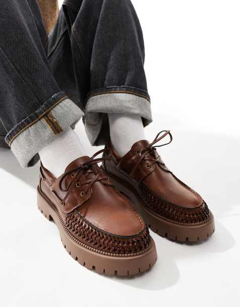 SEQWL - Exton - Loafers met dikke zool in bruin - view 1