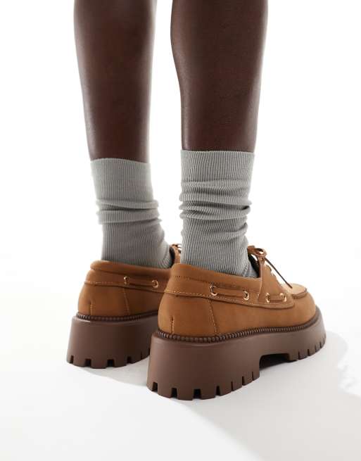 SEQWL - Exton - Sennepsgule sejlersko med chunky flatform-sål, 2 af 4
