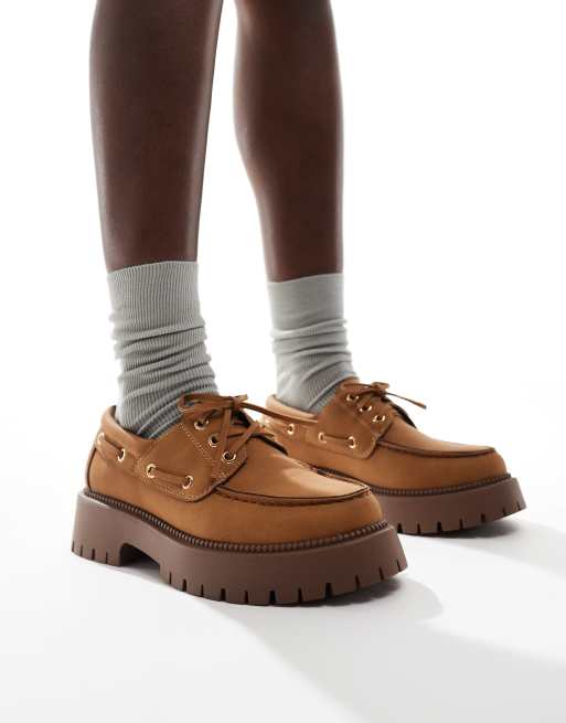 SEQWL - Exton - Sennepsgule sejlersko med chunky flatform-sål, 4 af 4