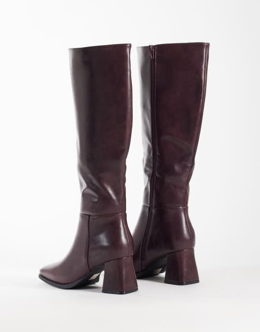 SEQWL - Fisher - Bottes à talon carré - Bordeaux, 2 de 5