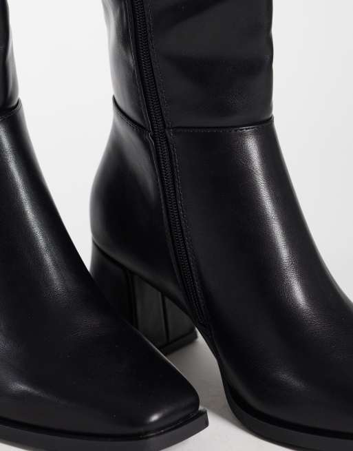 SEQWL - Fisher - Bottes à talon carré - Noir, 4 de 4