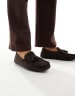 SEQWL round toe chelsea boots in faux suede black