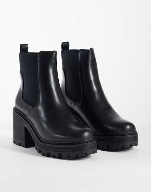 SEQWL - Fuzzy - Bottines Chelsea chunky - Noir, 4 de 4
