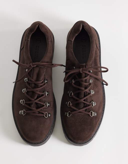 SEQWL - Gaston - Bottines de randonnée basses en imitation daim - Marron, 3 de 4