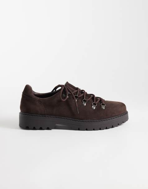 SEQWL Gaston faux suede low hiker boots in brown - view 1