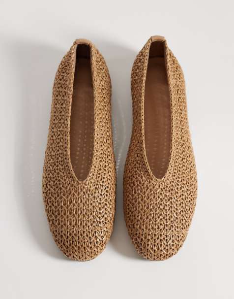 Dune London Highest ballerina van leer met strik detail