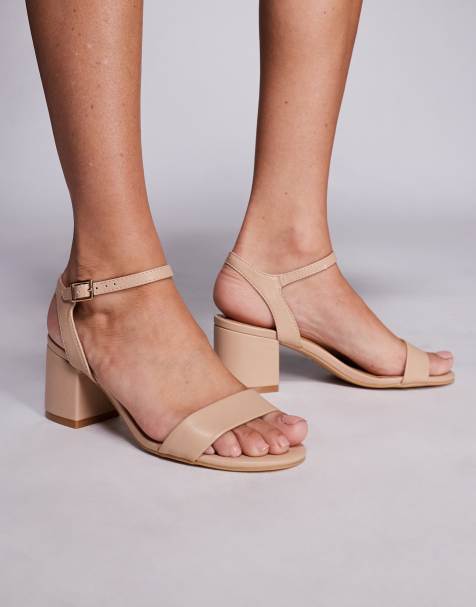 SEQWL – Hallie – Sandalen in Beige mit Absatz - view 1
