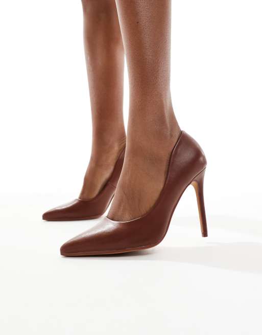 SEQWL Hamilton court shoe in burnished brown, 3 of 4