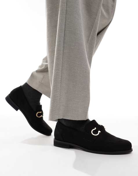 SEQWL – Hero – Czarne loafersy z imitacji zamszu - view 1