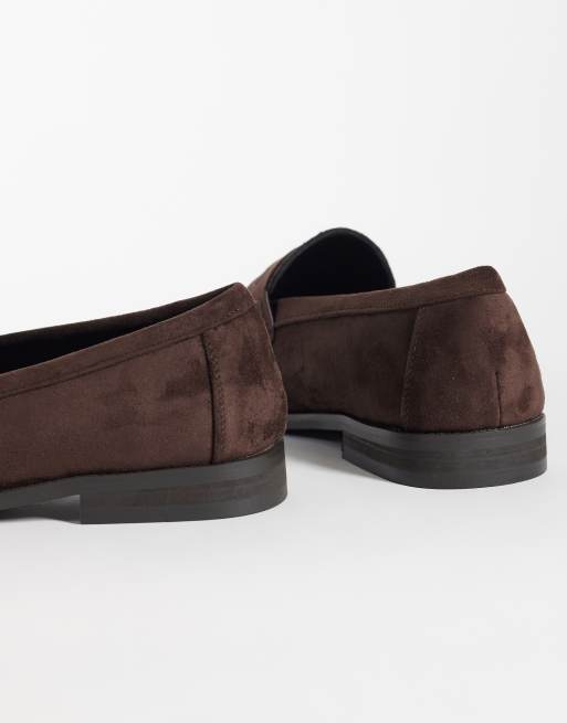 SEQWL – Hero – Czekoladowobrązowe loafersy saddle z imitacji zamszu, 2 z 4