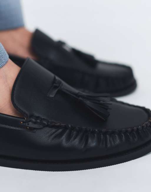 SEQWL – Hero – Loafer aus Kunstleder in Mattschwarz mit Quasten, 4 von 7