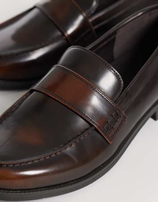 SEQWL Hero loafers in burnished brown, 3 of 4