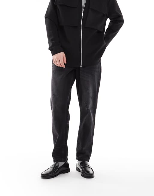 SEQWL Hero loafers in PU black