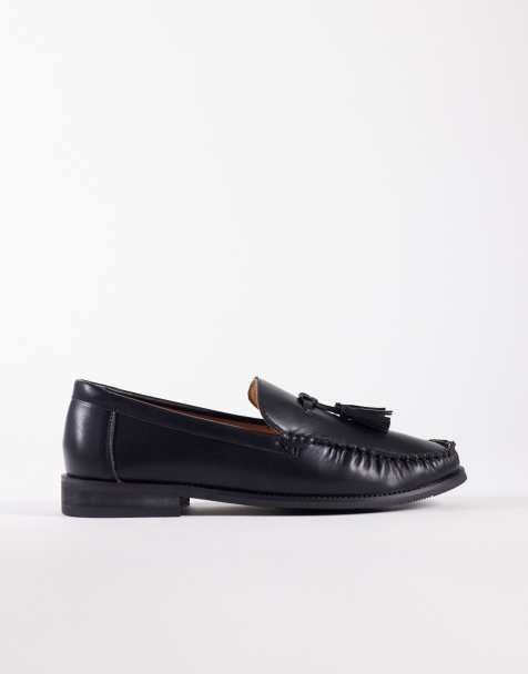 SEQWL - Hero - Loafers met kwastjes in mat zwart PU - view 1