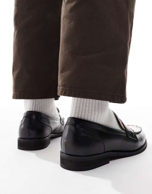 SEQWL - Hero - Loafers met tong met koeienprint in zwart, 3 van 4