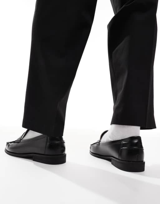 SEQWL – Hero – Loafer in Schwarz mit Kontrastdetail