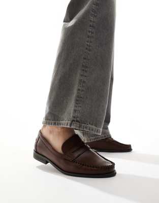  Hero loafers with woven detail raffia brown