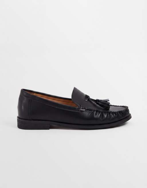 SEQWL – Hero – Mattsvarta loafers i PU med tofs, 8 av 8