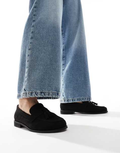 SEQWL - Hero - Mocassins avec glands en imitation daim - Noir - view 1