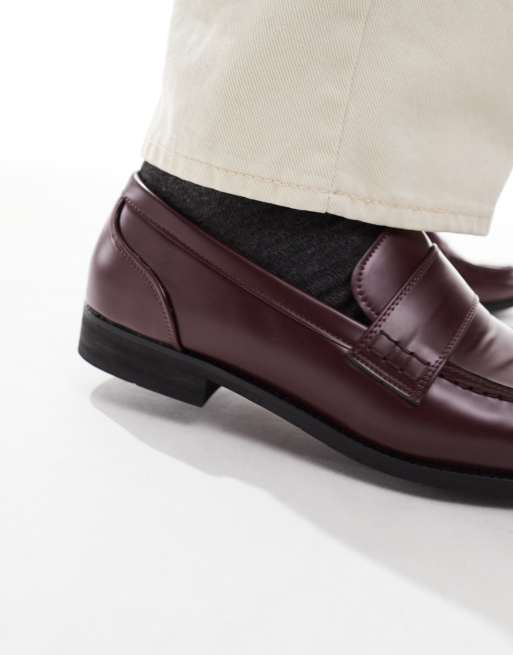 SEQWL Hero loafers in burgundy