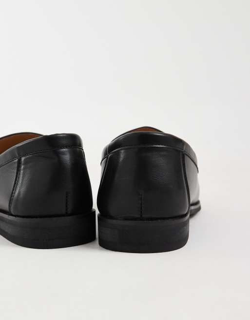 SEQWL Hero ruched loafer in matt black PU, 3 of 4